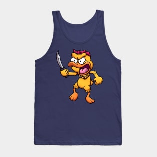 Criminal Duck With Knife Tank Top